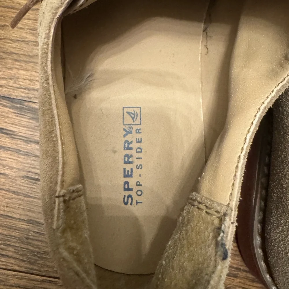 Sperry Top-Sider Caspian Boys Brown Suede Lace-Up Oxford Shoes Size 4M